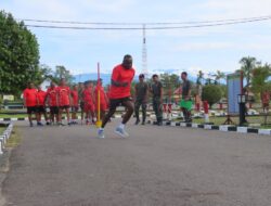 Kodim 1710/Mimika Gelar Tes Kesegaran Jasmani Periodik II