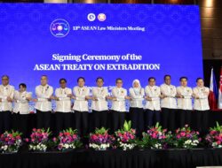 Cegah Pelaku Kejahatan Lintas Negara, Menkum Tandatangani ASEAN Treaty on Extradition