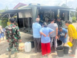 Mobil RO Yon Zipur 1/DD Siap Pastikan Ketersediaan Air Bersih di Tapanuli Utara